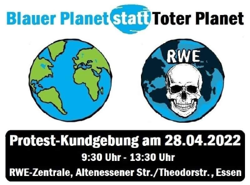 Sharepic Aufruf Protest RWE Aktionärsversammlung